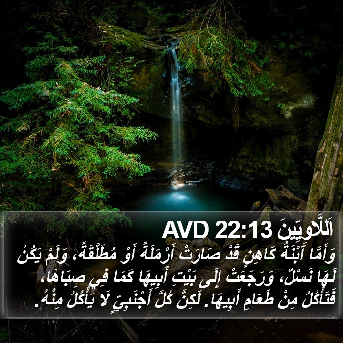 اَللَّاوِيِّينَ 22:13 AVD Bible Study