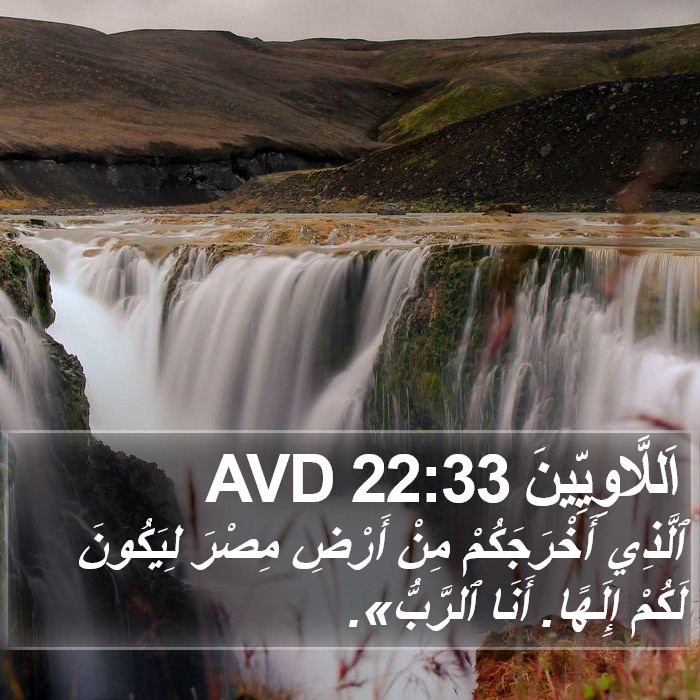 اَللَّاوِيِّينَ 22:33 AVD Bible Study