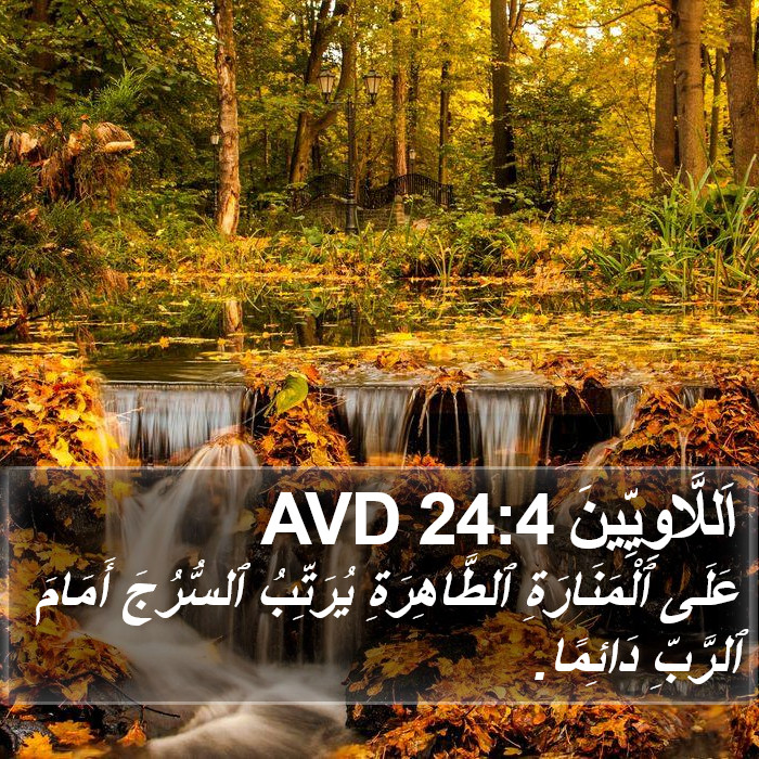 اَللَّاوِيِّينَ 24:4 AVD Bible Study