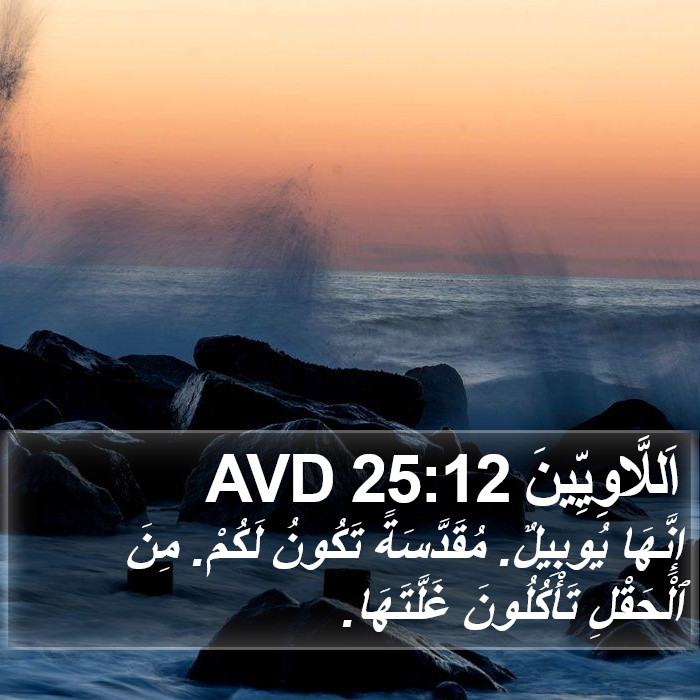 اَللَّاوِيِّينَ 25:12 AVD Bible Study