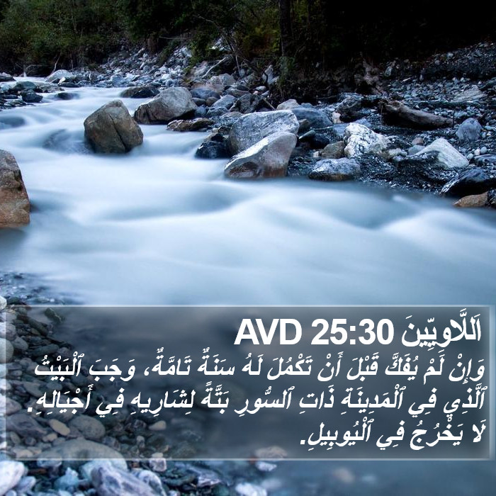 اَللَّاوِيِّينَ 25:30 AVD Bible Study