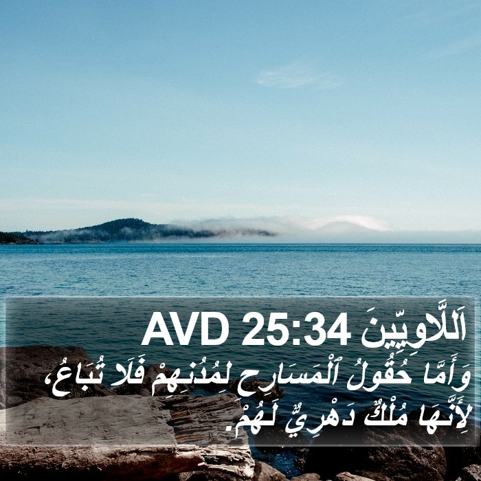 اَللَّاوِيِّينَ 25:34 AVD Bible Study