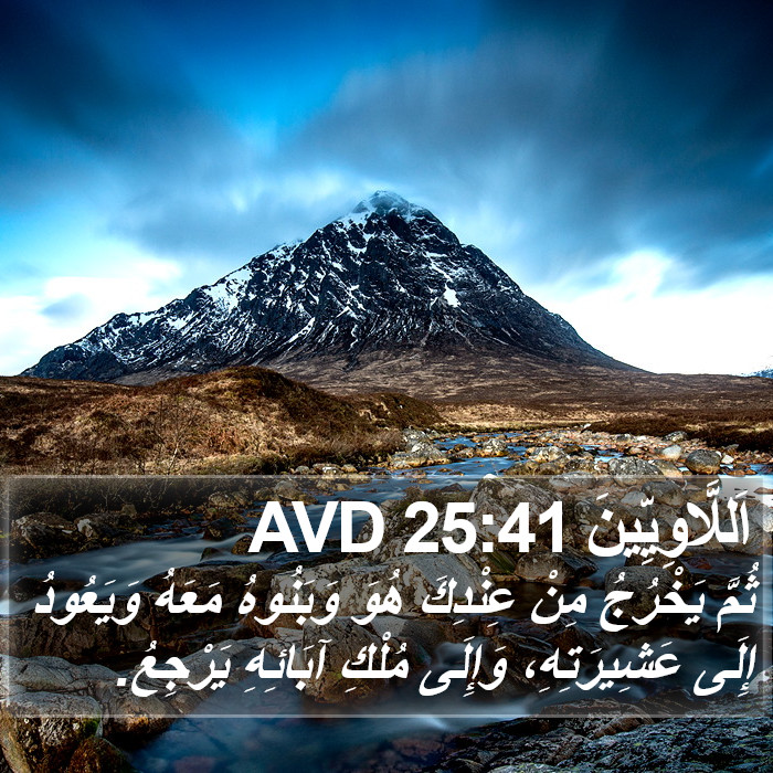 اَللَّاوِيِّينَ 25:41 AVD Bible Study