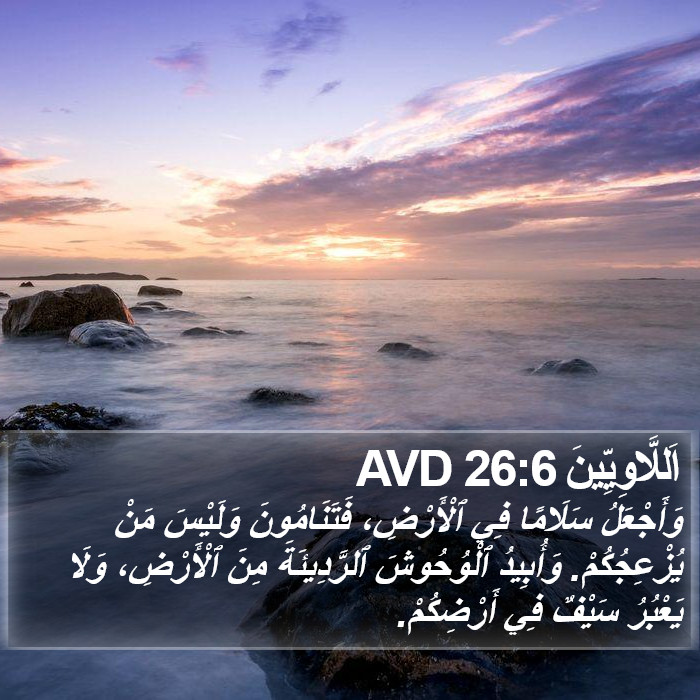 اَللَّاوِيِّينَ 26:6 AVD Bible Study