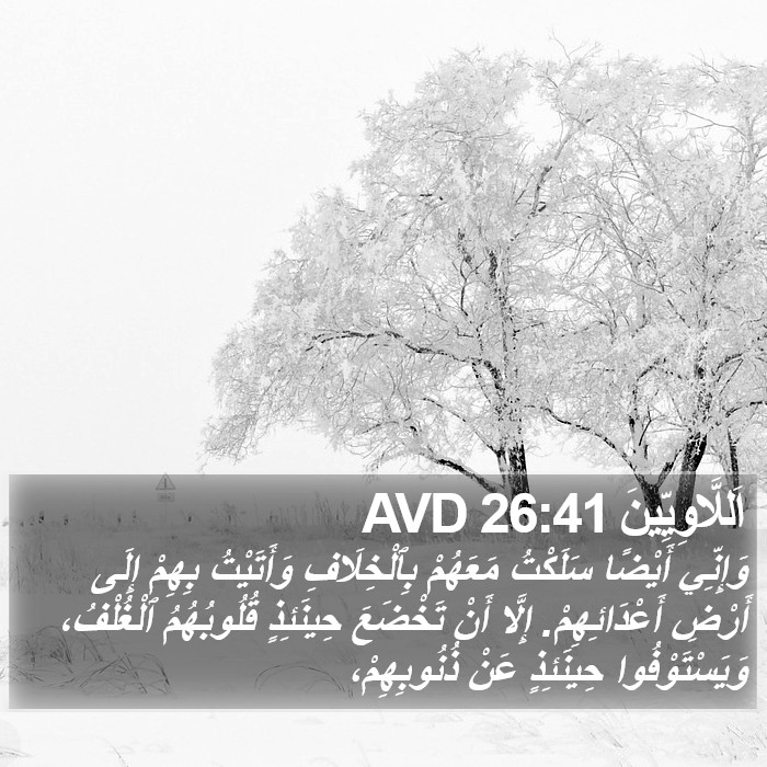اَللَّاوِيِّينَ 26:41 AVD Bible Study