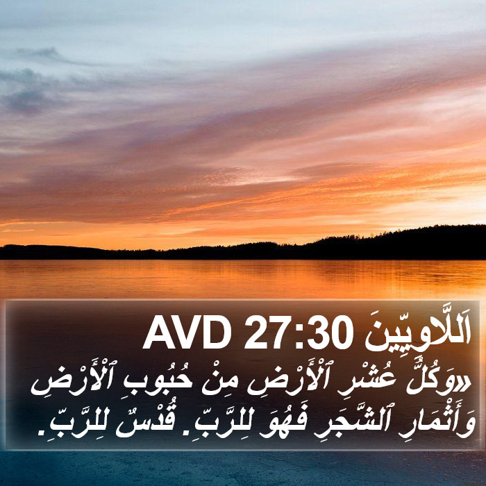 اَللَّاوِيِّينَ 27:30 AVD Bible Study