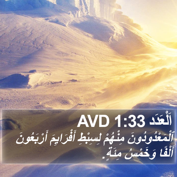 اَلْعَدَد 1:33 AVD Bible Study