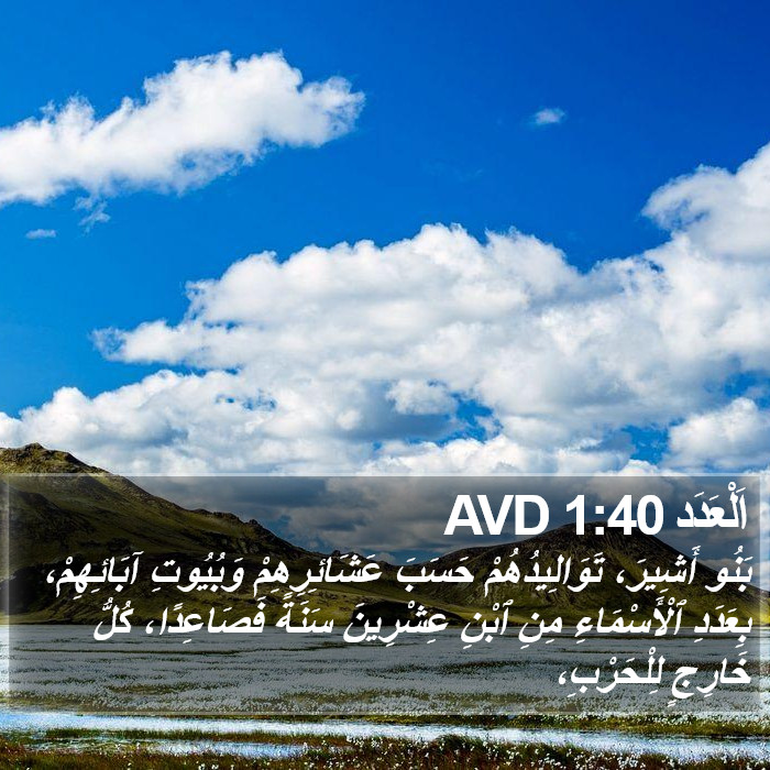 اَلْعَدَد 1:40 AVD Bible Study