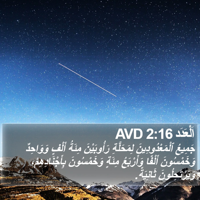 اَلْعَدَد 2:16 AVD Bible Study