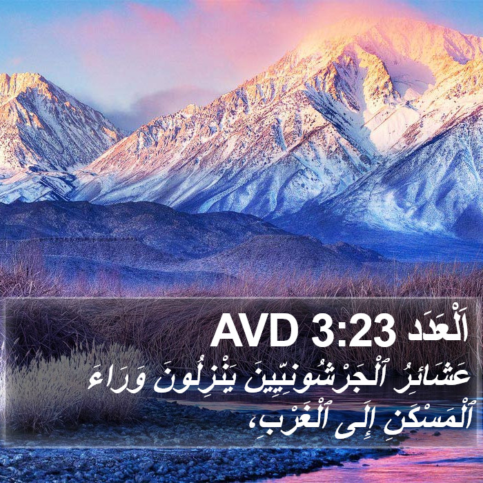 اَلْعَدَد 3:23 AVD Bible Study