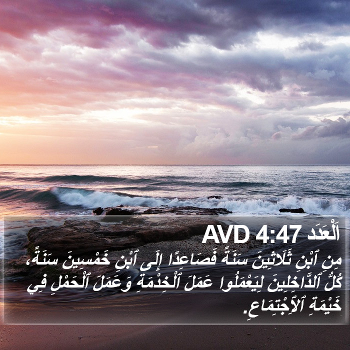 اَلْعَدَد 4:47 AVD Bible Study