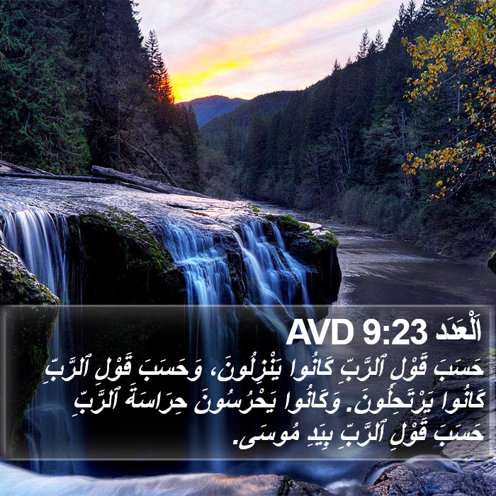 اَلْعَدَد 9:23 AVD Bible Study