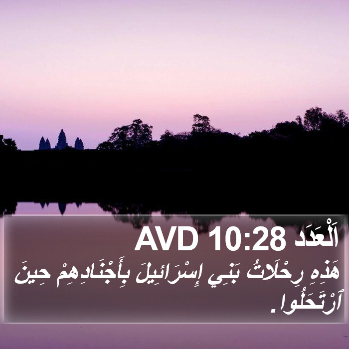 اَلْعَدَد 10:28 AVD Bible Study