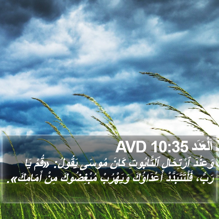 اَلْعَدَد 10:35 AVD Bible Study