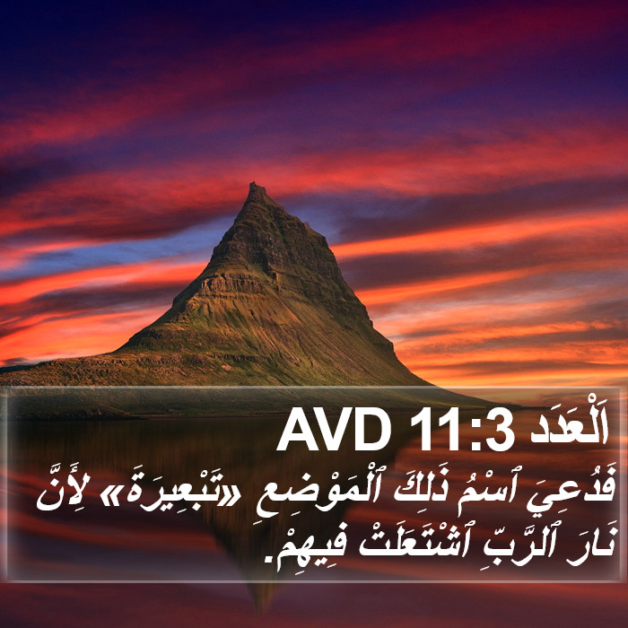 اَلْعَدَد 11:3 AVD Bible Study
