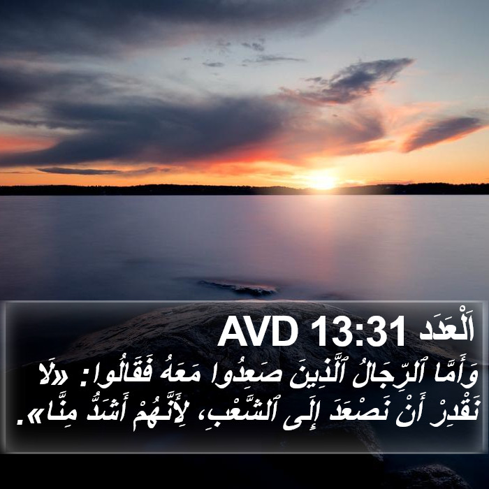 اَلْعَدَد 13:31 AVD Bible Study