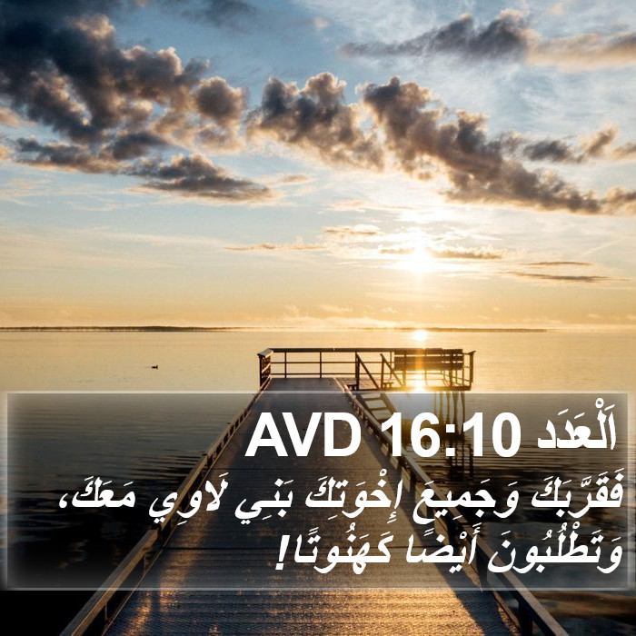 اَلْعَدَد 16:10 AVD Bible Study