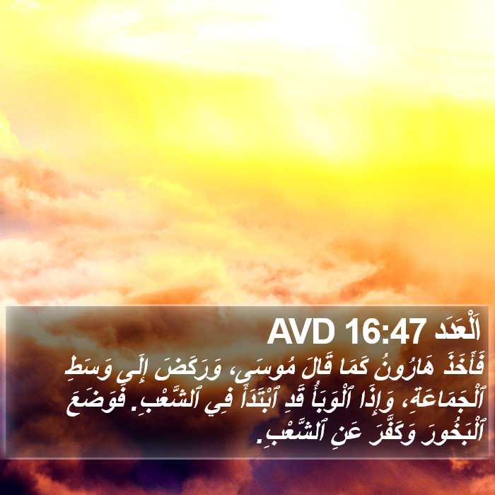 اَلْعَدَد 16:47 AVD Bible Study