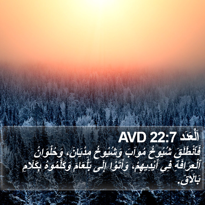 اَلْعَدَد 22:7 AVD Bible Study
