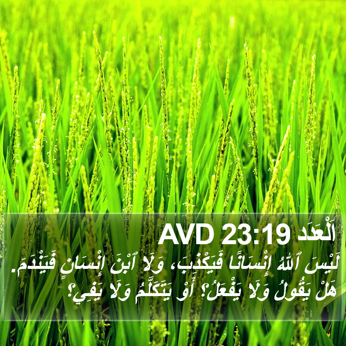 اَلْعَدَد 23:19 AVD Bible Study