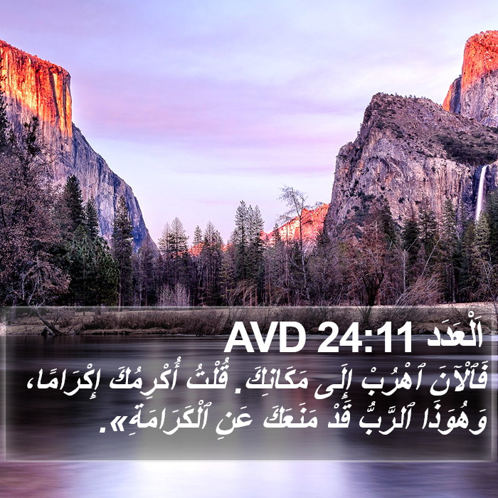 اَلْعَدَد 24:11 AVD Bible Study