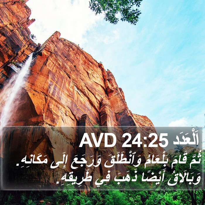 اَلْعَدَد 24:25 AVD Bible Study