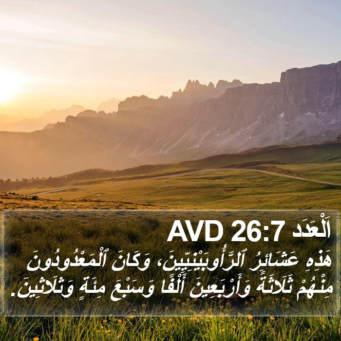 اَلْعَدَد 26:7 AVD Bible Study