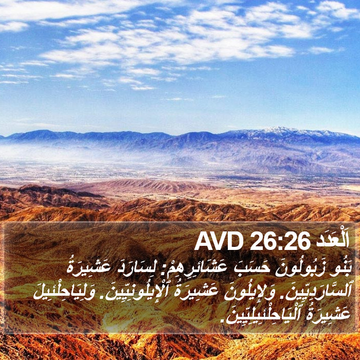 اَلْعَدَد 26:26 AVD Bible Study