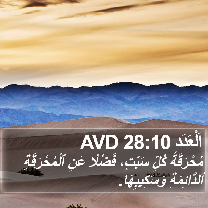 اَلْعَدَد 28:10 AVD Bible Study