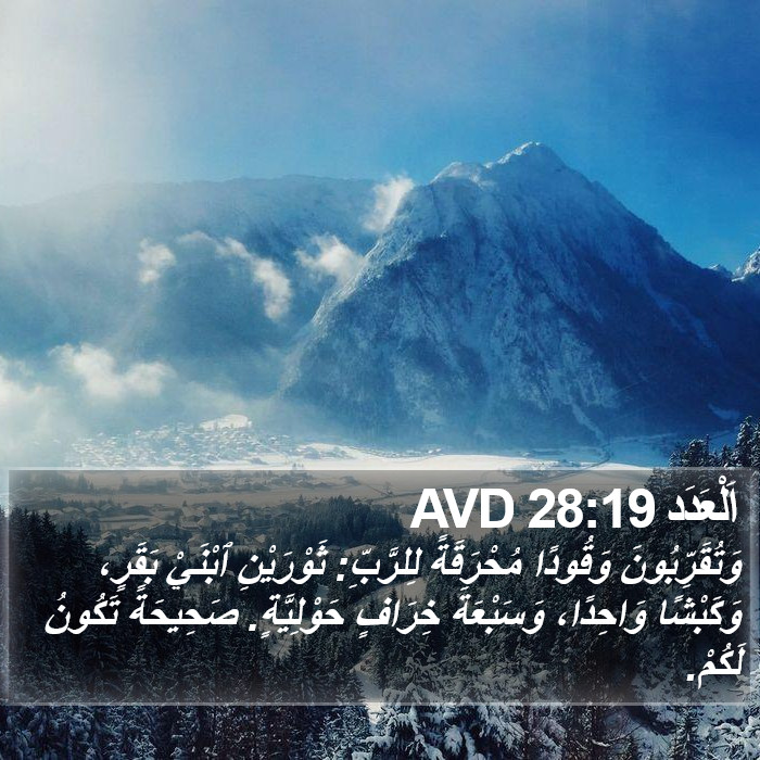 اَلْعَدَد 28:19 AVD Bible Study