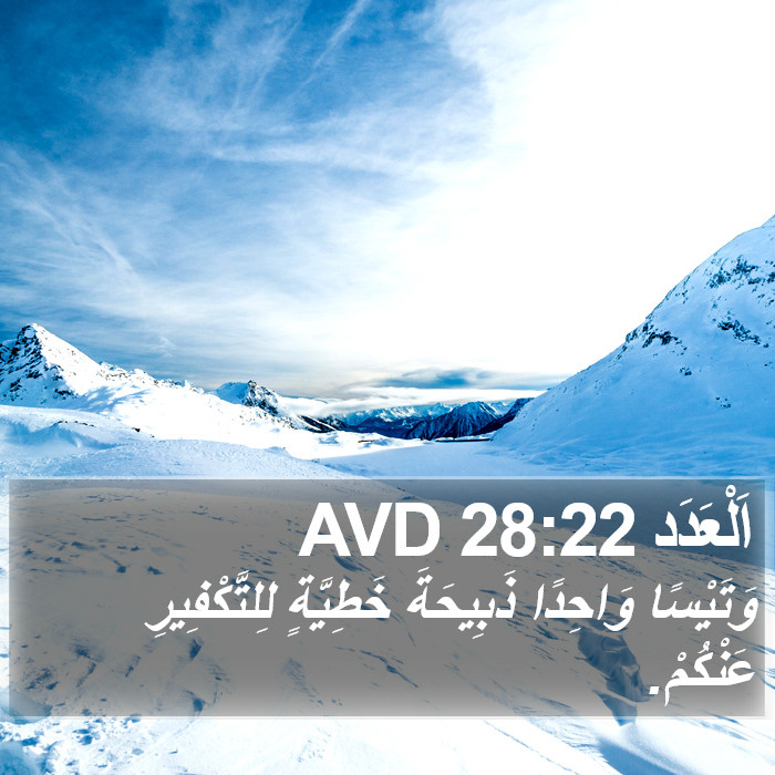 اَلْعَدَد 28:22 AVD Bible Study