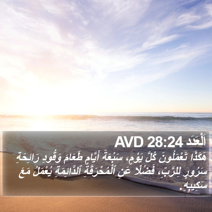 اَلْعَدَد 28:24 AVD Bible Study