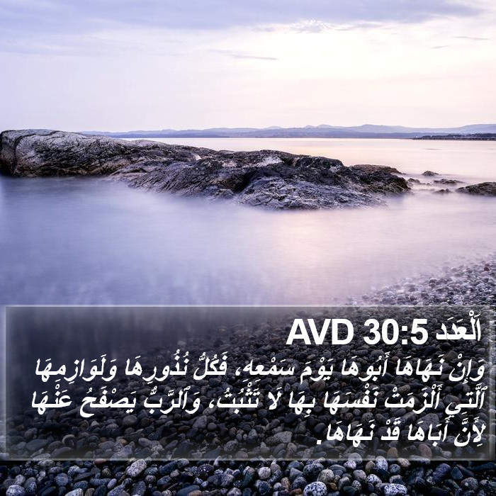 اَلْعَدَد 30:5 AVD Bible Study