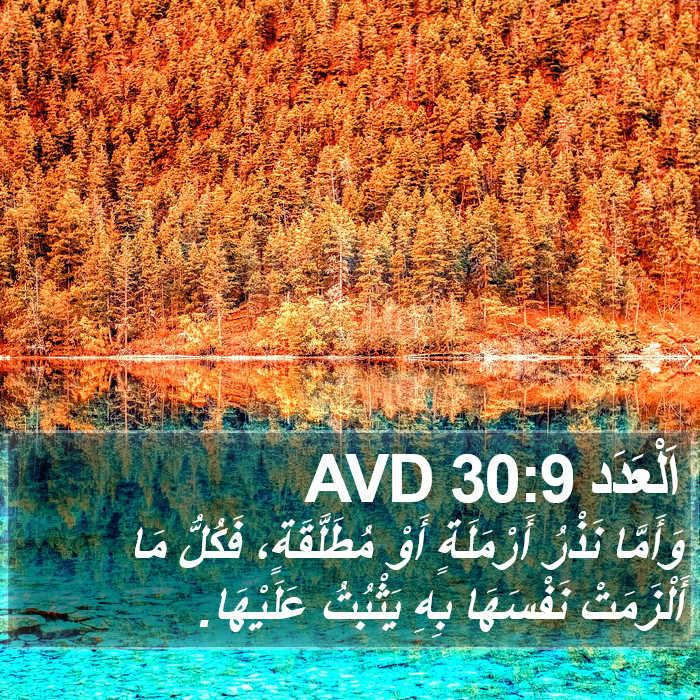 اَلْعَدَد 30:9 AVD Bible Study