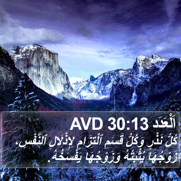 اَلْعَدَد 30:13 AVD Bible Study