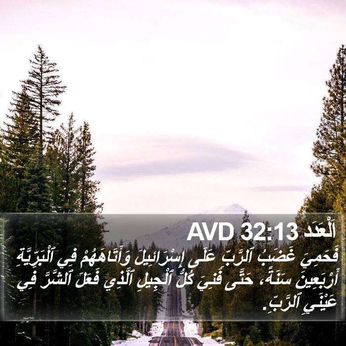 اَلْعَدَد 32:13 AVD Bible Study