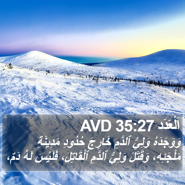 اَلْعَدَد 35:27 AVD Bible Study