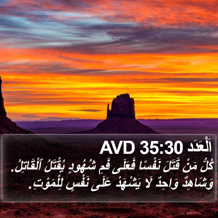 اَلْعَدَد 35:30 AVD Bible Study