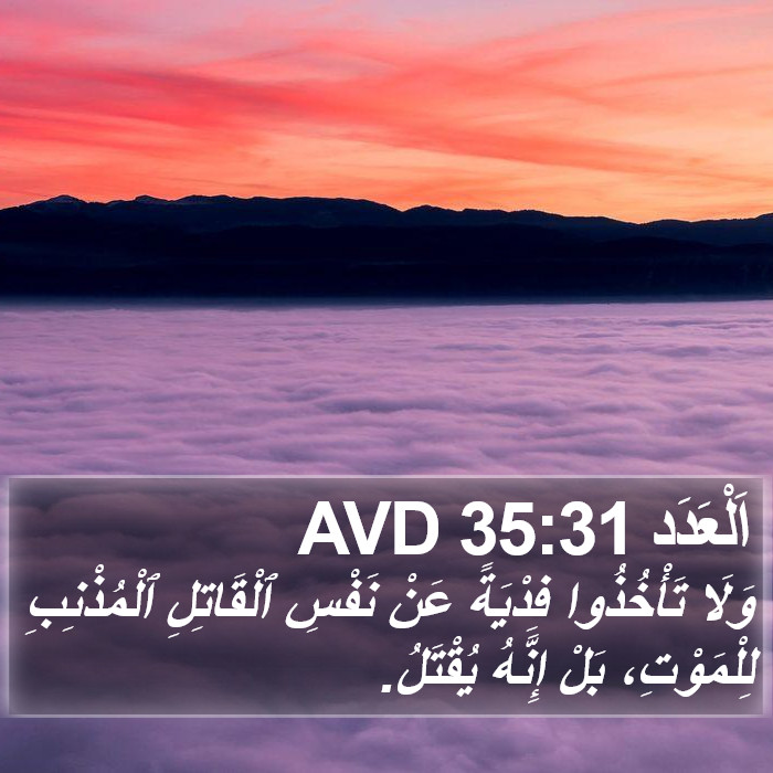 اَلْعَدَد 35:31 AVD Bible Study