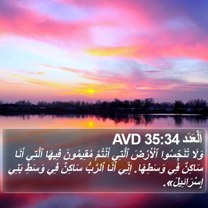 اَلْعَدَد 35:34 AVD Bible Study