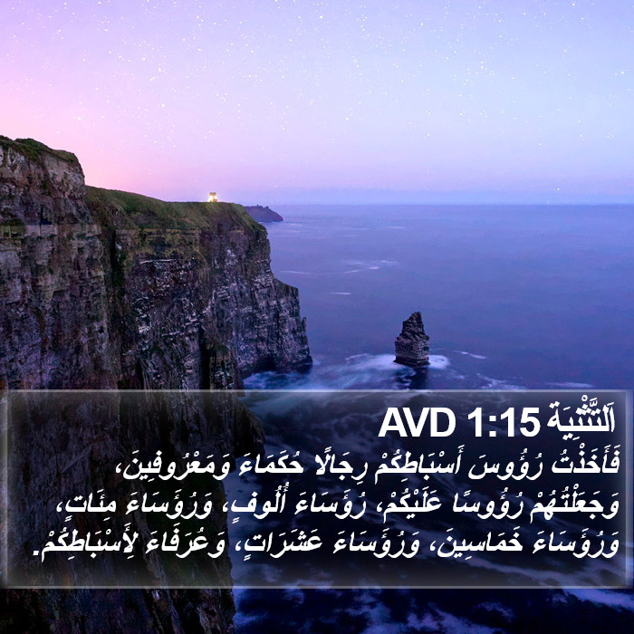 اَلتَّثْنِيَة 1:15 AVD Bible Study