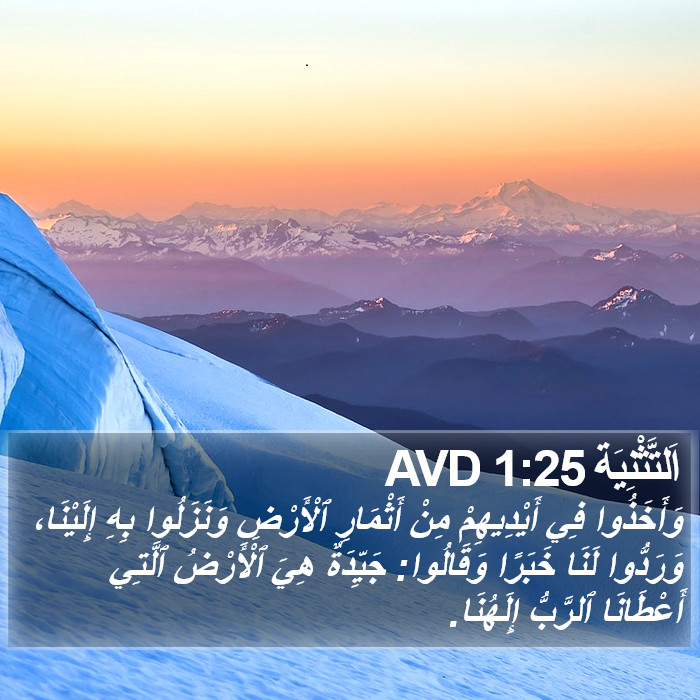 اَلتَّثْنِيَة 1:25 AVD Bible Study