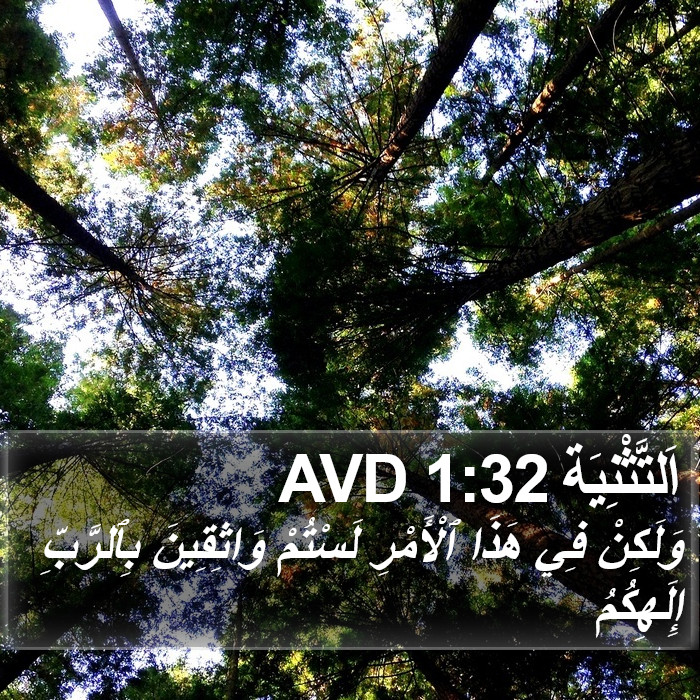 اَلتَّثْنِيَة 1:32 AVD Bible Study