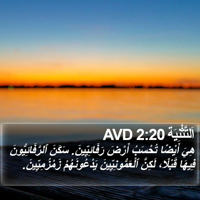 اَلتَّثْنِيَة 2:20 AVD Bible Study