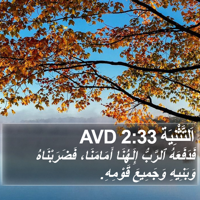 اَلتَّثْنِيَة 2:33 AVD Bible Study