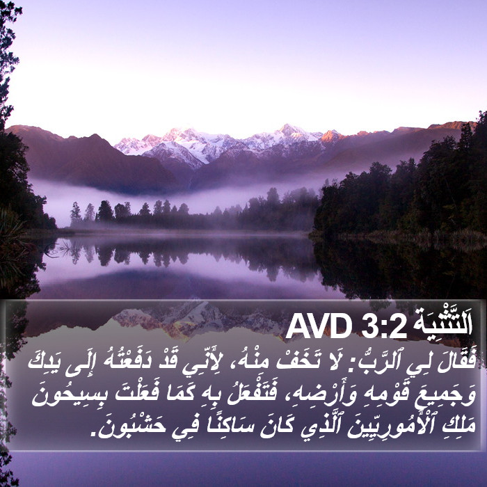 اَلتَّثْنِيَة 3:2 AVD Bible Study