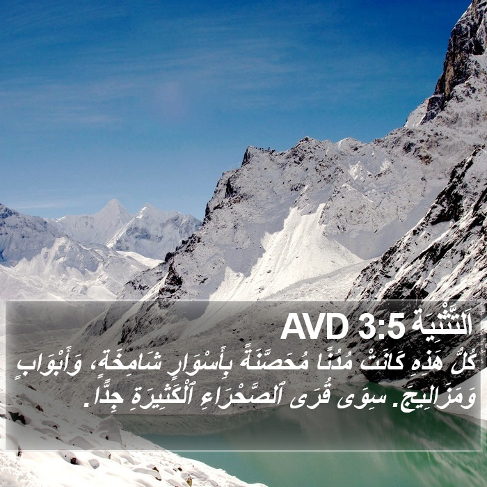 اَلتَّثْنِيَة 3:5 AVD Bible Study