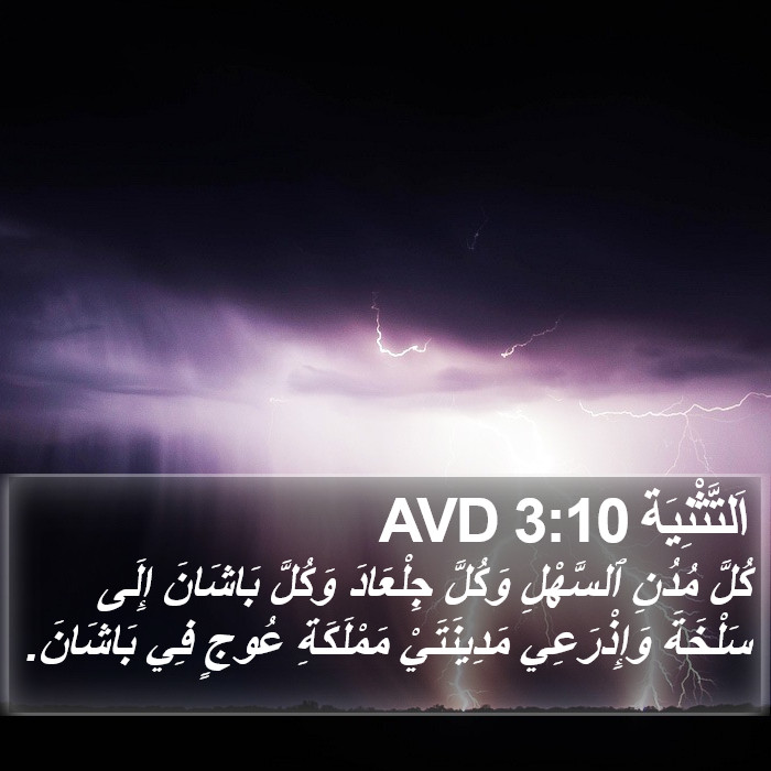 اَلتَّثْنِيَة 3:10 AVD Bible Study