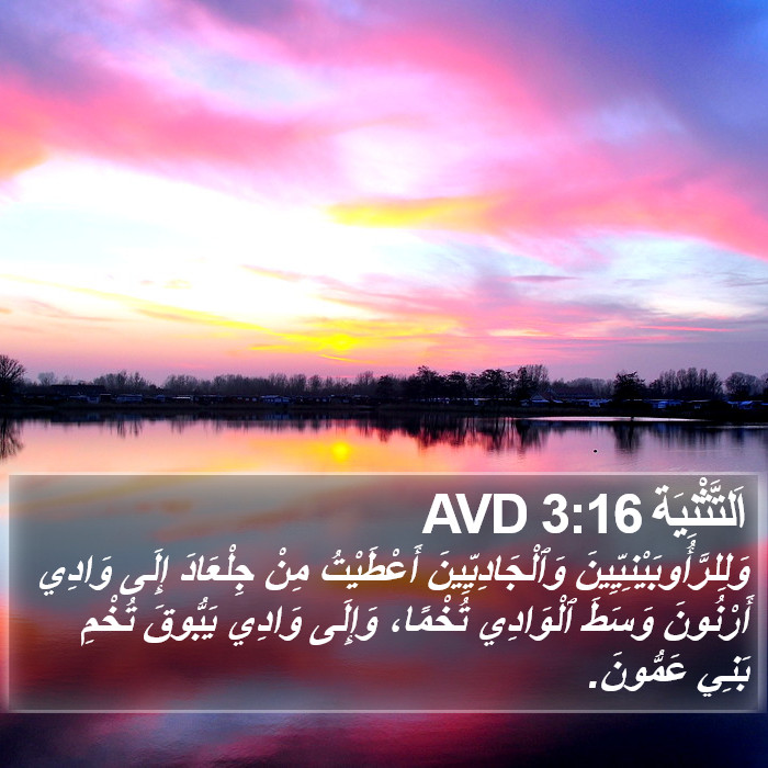 اَلتَّثْنِيَة 3:16 AVD Bible Study