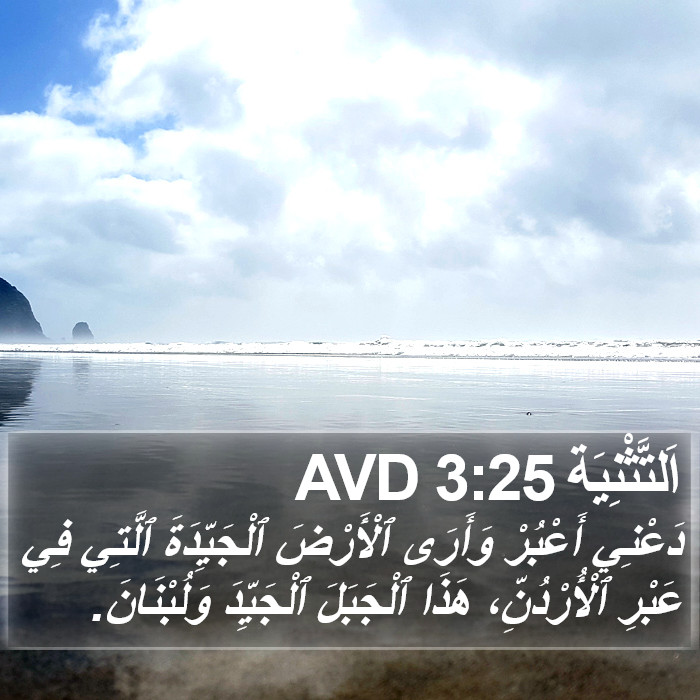 اَلتَّثْنِيَة 3:25 AVD Bible Study